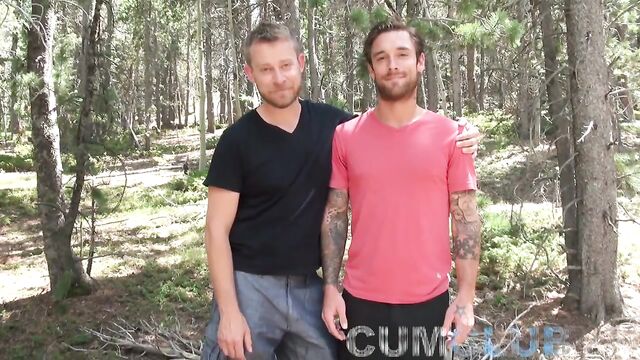 Do I still have Cum on my Face? - Camping Trip Leads to Cum Swallowing