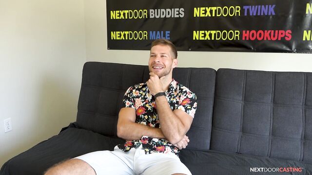 NextDoorCasting - Straight Guy's first Gay Blowjob & Anal