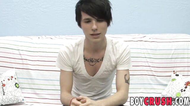 Interviewed Dylan Scoville Cums Loads after Quick Blowjob