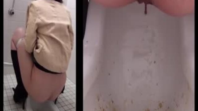Diarrhea On Public Toilet